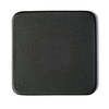 Dacasso Classic Black Top-Grain Leather Square Coaster AG-1053